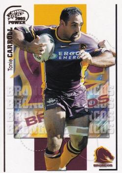 2005 Select Power #8 Tonie Carroll Front
